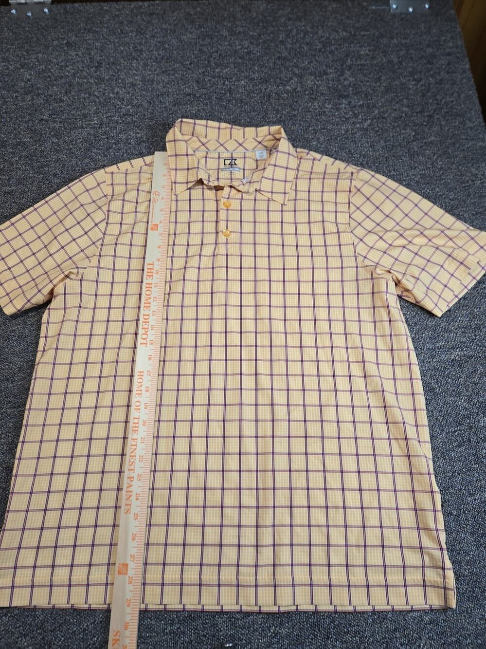 Cutter & Buck CB Drytec Polo Large Yellow
